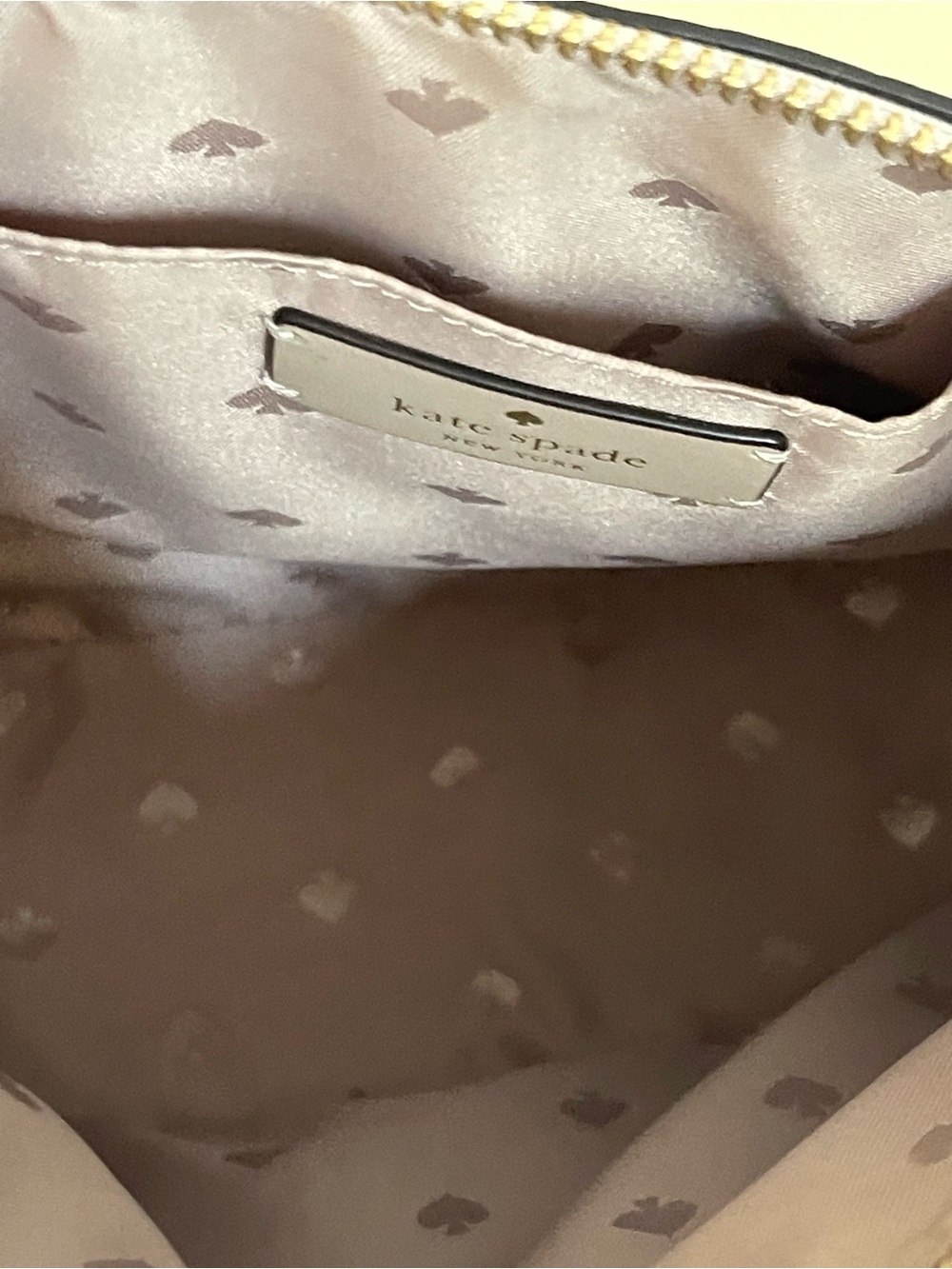 Kate Spade Harlow pebble, leather warm beige Crossbody retail $279 - Picture 9 of 10